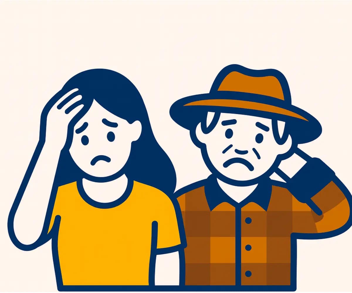 Clientes y agricultores tristes